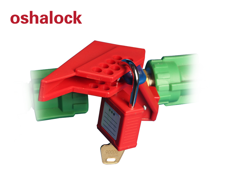Plastic WedgeStyle Ball Valve Lockout China Boshi Safety Padlocks